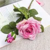 Hoge realistische decoratieve kwaliteit bloemen ins Roses Daily Home Decoration Hotel Artificial Flower Rose Bouquet Wedding Plaatsing