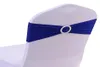 Sedia spandex tela fili elastici bande di sedie elastiche con anelli di culla con fibbia archi per decorazioni per matrimoni senza coperture bianche Royal BL5845323