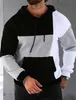 Heren Hoodies Sweatshirts Mens Hooded kleurrijke blok Zaksporten en buitenstraatkleding Koel en casual lente/zomer kleding sweatshirtl2405