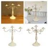 Titulares de vela Metal Candlestick Pillar Holder Candelabrum Ornament Stand para