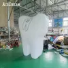 8MH (26 ft) med fläktanpassad Big Stand uppblåsbar tandmodellballong med anpassad logotyp för tandläkare, marknadsföring, marknadsföring