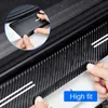 Car Stickers Car Door Sills Scuff Plate Threshold Protector Interior Imitation Carbon Fiber Sticker Accessories For HAVAL H6 Hybrid 2022-2024 T240513