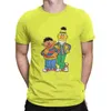 Maglietta da uomo Animazione cartone animato Stampato Stampa maschile Sesame Casual Sesame Street TV 80's Short Short Shirt Abbigliamento stampato