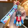 Wholesale Bulk Anime Car Keychain Charm Accessories Mechanical Person Key Ring Cute Couple Students Personalized Creative Valentine's Day Gift 12 Styles DHL