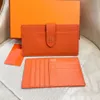 Kvinnors handväska modedesigner h kreditkortshållare äkta läder plånbok knapp mini plånböcker mynt kontant ficka avslappnad handväska kommer med box dammväska