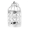 Bougeoirs Hollow Holder Tealight Chandelier suspendu Lantern Vintage Bird Cage 3 Couleurs