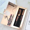 QIC QINI Kolorowe 4D Eye Black 2in1 Eyeliner Pen Suit Waterproof Natural Curly Beauty Makeup