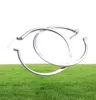 Real 925 Sterling Silver Oval Big Hoop Earrings For Women Flat Thin Round Wedding Jewelry Accessory Punk Brincos Joyas De Plata 3301419