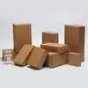 Gift Wrap Cardboard Box Packaging Craft Carton Kraft For Birthday Party Candy Packing Wedding Guest Present