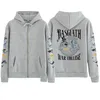 Męskie bluzy bluzy Basgia War Academy Zipper Płaszcz Hoodie czwarte skrzydło Dragon Knight Zamek For dla fanów książki Unisex TOP Prezent2405