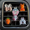 Car Air Freshener Rabbit Cartoon Vent Clip Conditioner Outlet Per Clips Accessories For Office Home Diffuser Drop Delivery Otdz6 Otcr8