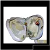 Pearl Pearl Loose Beads Jewelry Drop Delivery 2021 grossistfärgade naturliga pärlor inuti parti i BK Öppna hemma ostron med vakuum P dhndu
