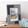 Frames European Silber gerahmt po modernes Design PU Leder Bild Rahmen Schlafzimmer Nachttisch Familien Porträt Porträt