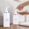 300ML 400ML 500ML transparent/white plastic empty bottle High-end shampoo square bottles shower gel lotion pump sub-bottle Bskel Jlkpb