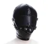 NXY SM SEX Volwassen speelgoed Zacht PU Lederen Hood Hoofddeksels Bondage met Ball Gag Black Face Mask Eyepatch Blinddoek Slave BDSM Product5000574