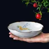 Plates Zen Dessert Plate Exquisite Vintage Teahouse Tea Table Fruit Tray Dishes Snack Chinese Style Ceramic Refreshment