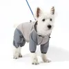 Lyxdesigner husdjurskläder hundskjorta mode hund katt hoodie tröja kan leda hunden fyra fot regnrock vattentätt stora små medelstora regniga dagar regnrockar regnrockar