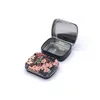Scatole di stoccaggio bins mini scatola di stoccaggio a motivi di fiori per caramelle e pillole scatola quadrata carina con coperchio di latta di stagno di alta qualità S24513 S24513