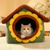 Кошка зимний дом кот скрывает дом среда обитания