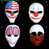 Maschera azionaria del partito Pvc Scary Clown Payday 2 per il cosplay mascherato Halloween Orribili maschere s