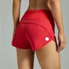 Roupas de shorts de ioga feminina com exercício Fitness Wear calça curta meninas que executam bolsos elásticos de roupa esportiva