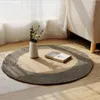 Carpets 120 cm Tapis de plancher de jute fait à la main Tapis de couleur naturelle double face dure à la table basse du salon