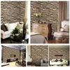 Window Stickers Living Room Decorative Film 3d Wall Stick 10 Meters Brick Stone Rustic Effect Self-adhesive Sticker Hom Home Decoration