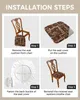 Chair Covers Retro Style Farmhouse Coffee Seat Cushion Stretch Dining Cover Slipcovers For Home El Banquet Living Room