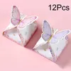 Gift Wrap 12pcs/bag Package Packing Paper Boxes Butterfly Candy Birthday Decorations Party Gifts Wedding