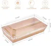 Gift Wrap 50 Pack Paper Charcuterie Boxes with Clear Lids Disponable Sandwich Square to Go Food Containers for Desserts Strawberriy