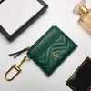 Classic Leather Credit Card Card Purse Purse Womens Designer de luxo de lençóis Sacos de casca de pele