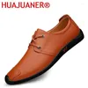 Gelegenheitsschuhe Männer echtes Leder Schnürung Trend bequeme Männer Britisch Style Oxford Man Fashion Sneakers Moccasins Männliche Wohnungen