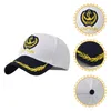 Ball Caps Adult Yacht Boat Ship Sailor Captain Costume Baseball Hat Coton Coton Admiral Capitaines pour hommes Bouette