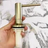 Flytande tvåldispenser gyllene kök diskbänk badrum lotion hållare pump huvud under däck diskrätt tvättmedel silikonrör