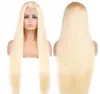 Malaysian Human Hair Silk Top Full Lace Wig Silky Straight 4x4 Natural Hairline