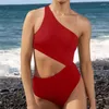 Swimwwear pour femmes Sexie de maillot de bain One Piece Femmes Coupage Monokini épaule Push Up Bathing Bathing Bathed Bather Beach Wear Bikini Summer