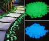 50pcsbag brillance dans le jardin noir cailloux brille de pierres rochers pour jardin allées de pierres lumineuses aquariums de poisson décor1314383