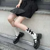 Women Socks Autunno Classica Cinese in stile CHEONGSAM Design per la fibbia per signori JK Stockings Cotton Hosiery