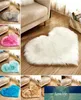 Love Heart Rugs Artificial Wool Sheepskin Hairy Carpet Faux Floor Mat Fur Plain Fluffy Soft Area Rug For Home Living Room7048734
