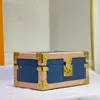 Mode kvinnors petite tote box kvinnors casual design denim canvas denim väska kosmetisk juvelbox handväska crossbodys axelväska mäns plånbok