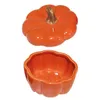 Candle Holders 1pc Pumpkin Shaped Stick Durable Ceramic Candleholder Stand Orange