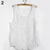 Women's Tanks Sleeveless Lace Tank Top Sexy Embroidery Hollow-out Cut-out Floral Crochet Shirt Blouses T-shirt Vest