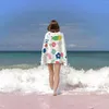 Ręczniki z mikrofibry ręczniki plażowe duże piasek wolny słodki kaktus kwiat dla dorosłych mężczyźni kobiety chłonne szybkie suche basen