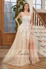 Party Dresses Ruolai Elegant Spaghetti Strap Detachable Evening Sexy Sweetheart Neckline Appliqued Gown For Women LWC6715