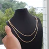 Solid Gold 10K 14K Cuban For Pendant Necklace Hip Hop Jewelry Link Chain