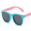 Silicone Baby Eyewear Fashion UV400 Polarise Kids Sunglasses Couleur Match Sun Glasse 18 Colours en gros 2753