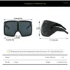 Óculos de sol Y2K Designer vintage Opevers de One Piece Mulheres para homens Trend punk Big Frame Sun Glasses Sport Goggle