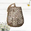 Candle Holders Woven Rope Night Light Garden Decorative Lampshade Bar Cafe Lanterns Candlestick Decoration Lamp (Size)