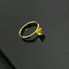 Pierścień mody dla kobiet projektantki biżuterii stylowe męskie luksusowe żółte klejnoty miodu Pierścień Weddna Jewillery 925 Srebrny rozmiar 5-9 -7