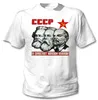 T-shirts masculins Lénine Marx Engels Soviétique Union CCCP - Nouveau tshirt blanc coton T-shirt imprimé pour hommes courts SLVE Oversize T-shirts Strtwear T240510